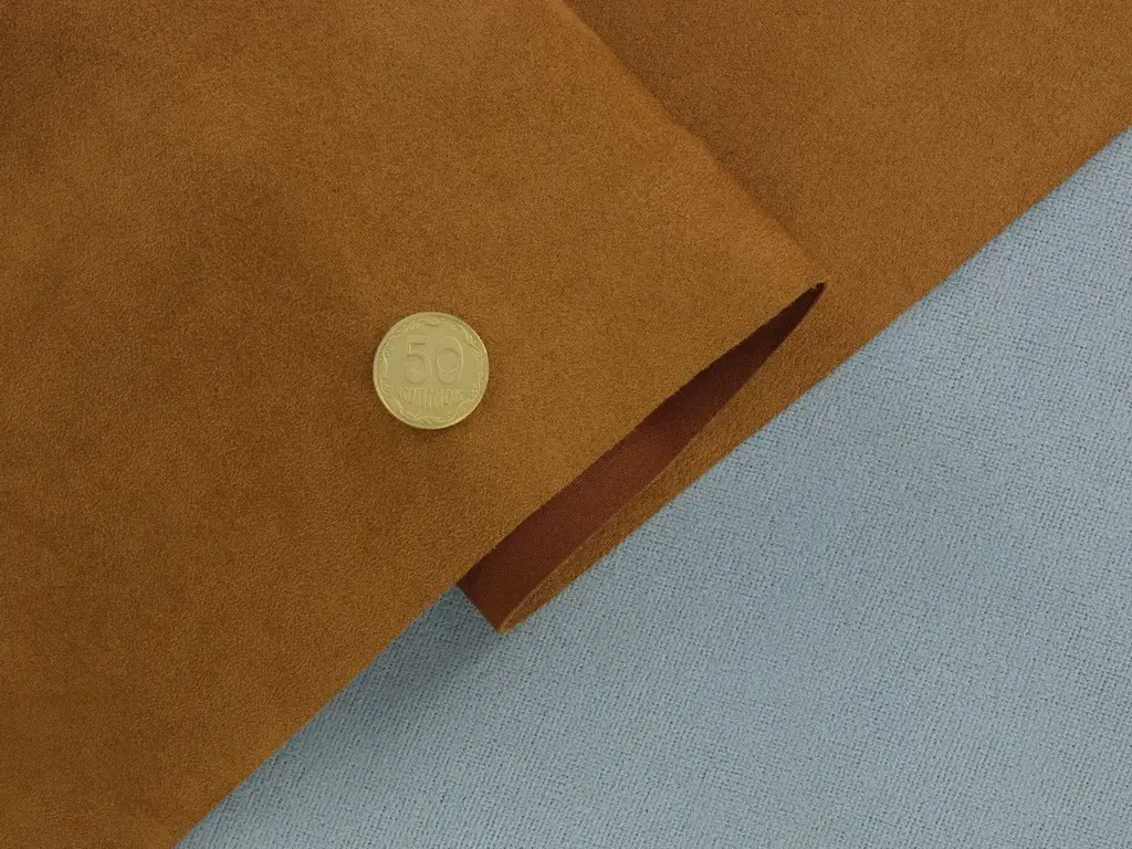 Алькантара Lycra 16004 коричнева – купити на відріз з рулона