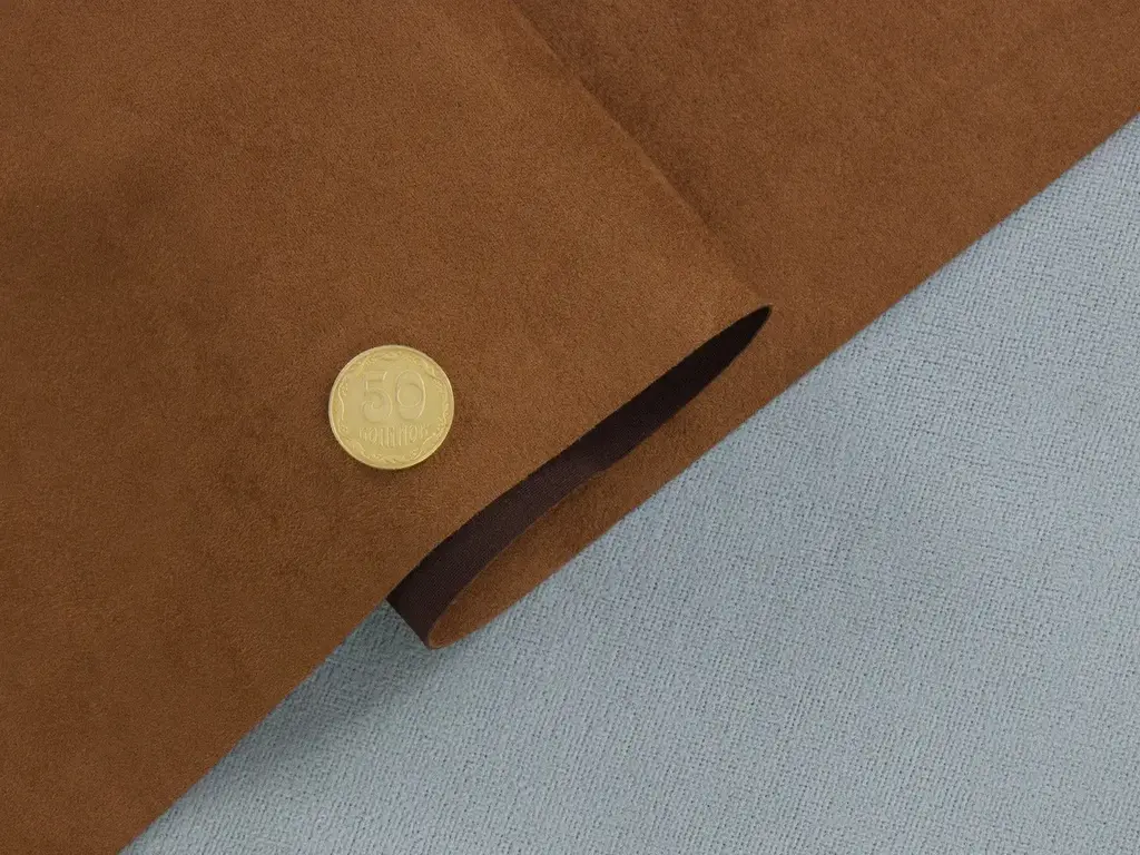 Алькантара Lycra 16015 темно-коричнева – купити на відріз з рулона