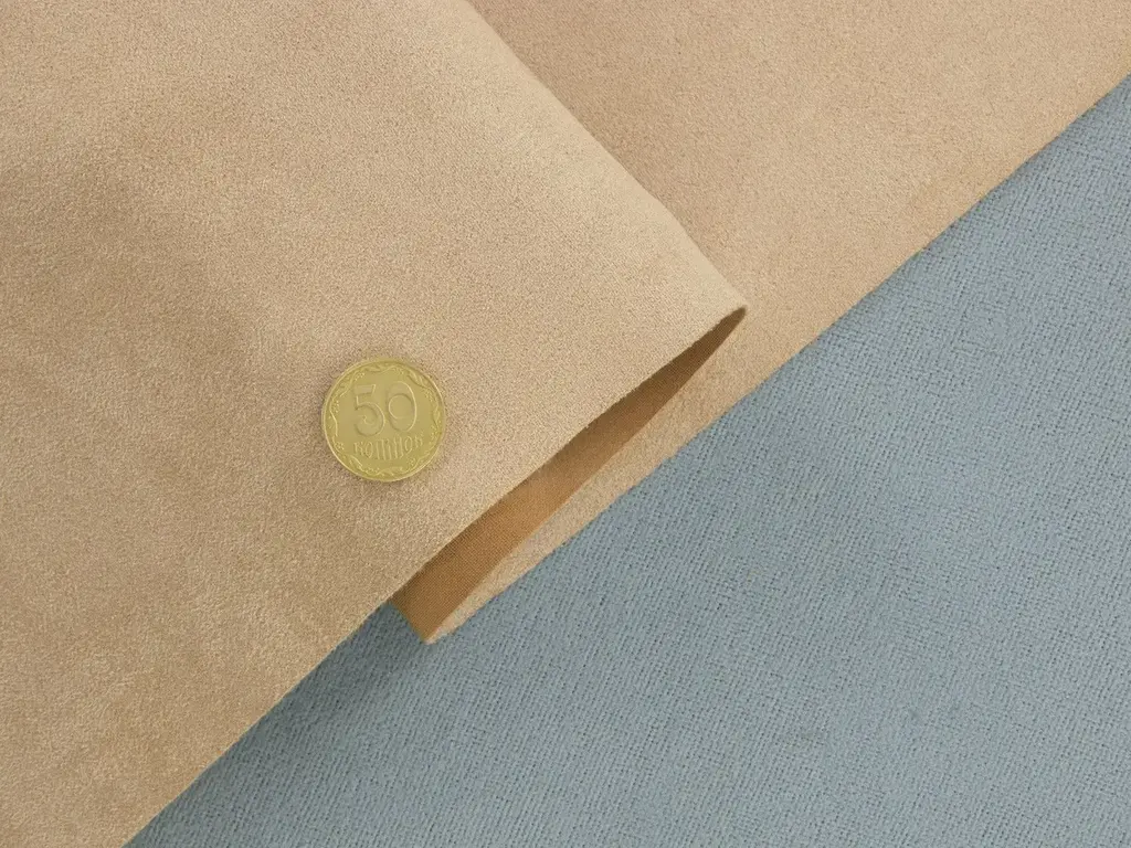 Алькантара Lycra 16018 бежева – купити на відріз з рулона