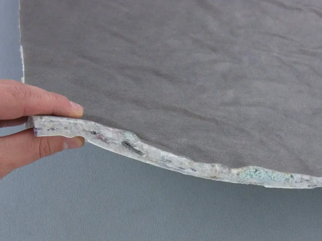 Шумоізоляційна повсть НФВ з флізеліном та нетканим шаром, товщина 12мм, лист 50х100см самоклеюча