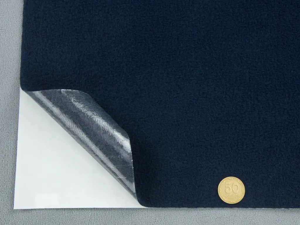 Карпет велюровий Standart темно-синій для авто самоклейка, лист 75х100см