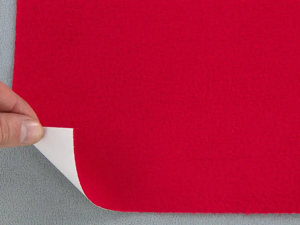 Карпет велюровий Standart червоний для авто самоклейка, лист 75х100см