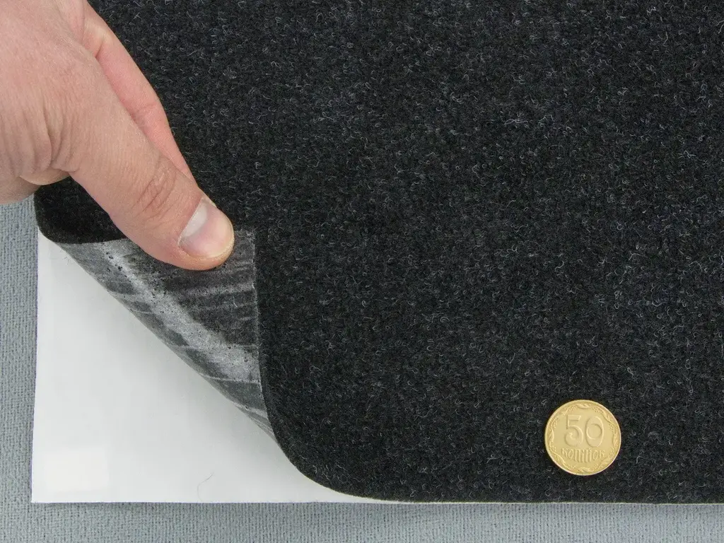 Самоклеючий Карпет Ultraflex графіт для Авто та Інших Застосувань, лист 102х100см