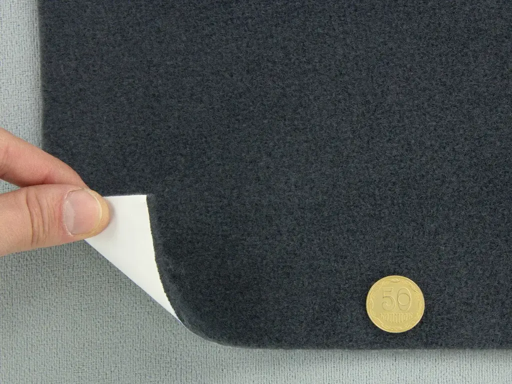 Самоклеючий Карпет Ultraflex темно-сірий для Авто та Інших Застосувань, лист 204х100см Додаткове фото 4