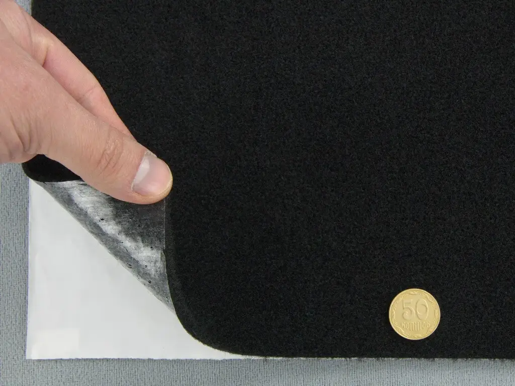 Самоклеючий Карпет Ultraflex чорний для Авто та Інших Застосувань, лист 51х100см