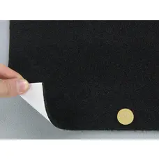 Самоклеючий Карпет Ultraflex чорний для Авто та Інших Застосувань, лист 102х100см