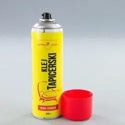 Аерозольний клей Tapicerski SPRAY-KON для тканини, карпета, ковроліну, гуми, повсті, 500мл Польща