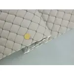 Стьобаний шкірзам Maldive "Ромб сірий" з антрацитовою ниткою, на поролоні 7 мм