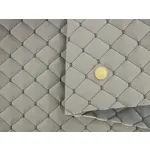 Стьобаний шкірзам Maldive "Ромб сірий" з антрацитовою ниткою, на поролоні 7 мм