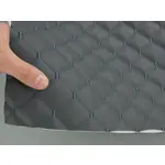 Стьобаний шкірзам Maldive "Ромб темно-сірий" з антрацитовою ниткою, на поролоні 7 мм