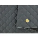 Стьобаний шкірзам Maldive "Ромб темно-сірий" з антрацитовою ниткою, на поролоні 7 мм