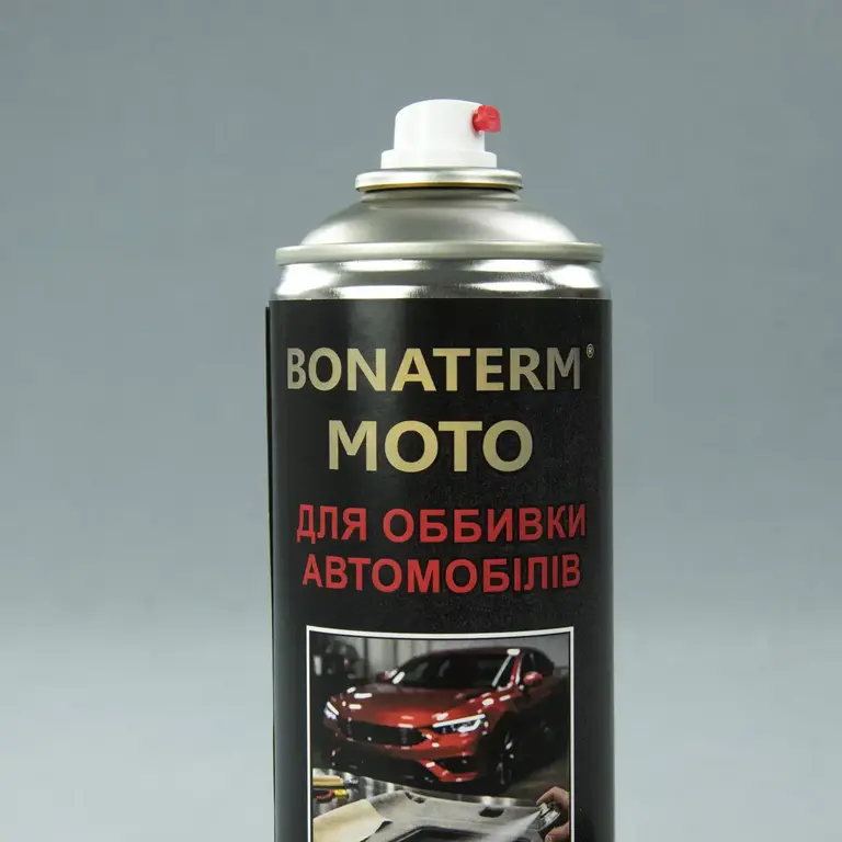 Аерозольний клей BONATERM MOTO для тканини, карпета, ковроліну, гуми та повсті
